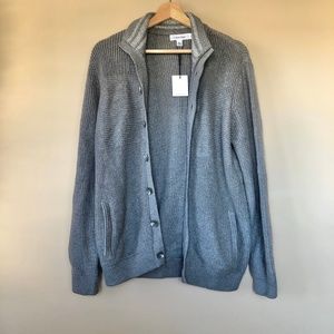 CK ribbed knitwear bomber sweater